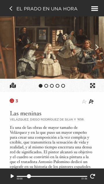 Ficha de Las meninas con audioguía