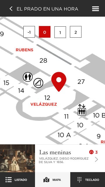 Plano interactivo del museo